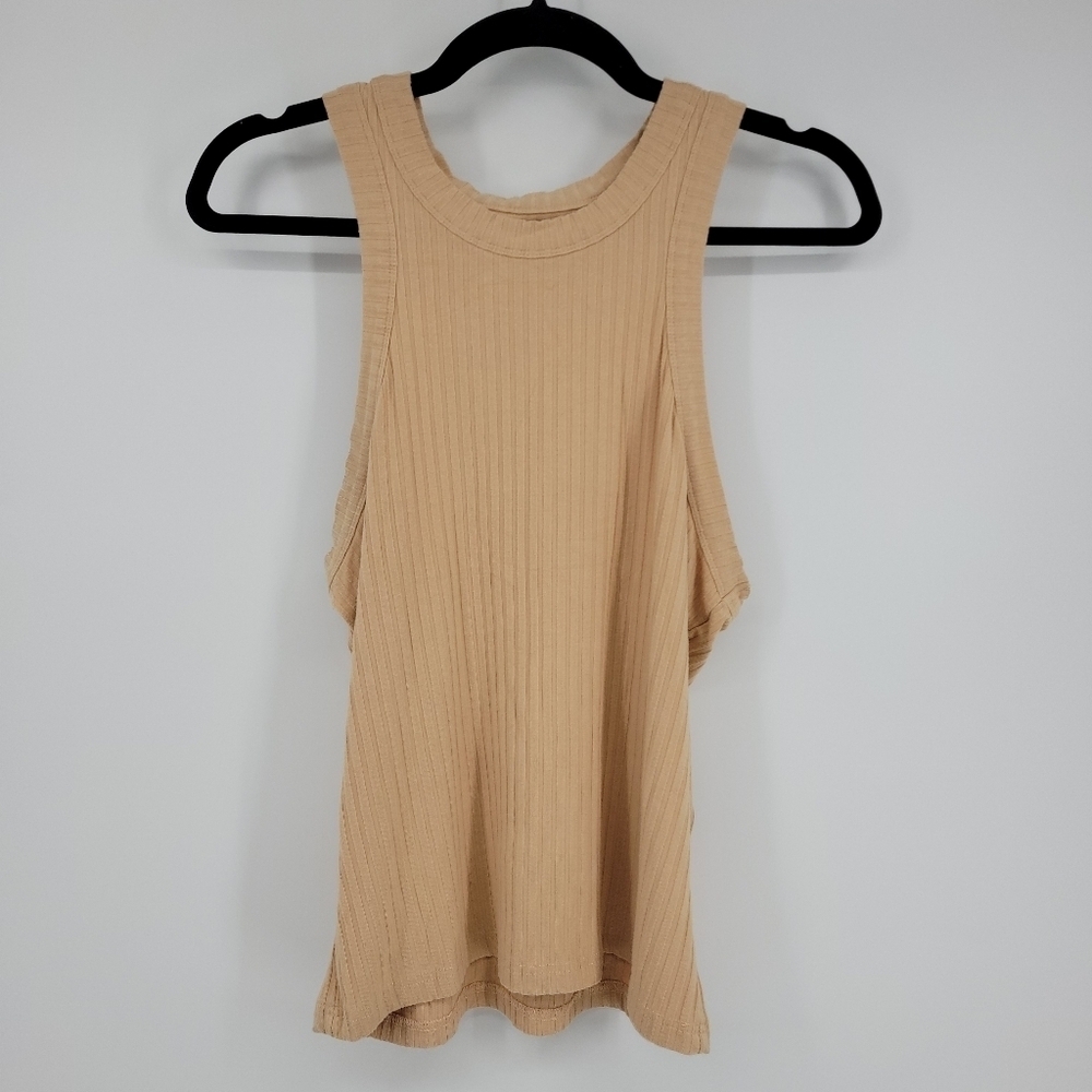 FP Movement Womens Ribbed Cream Color Tank Top Size M - Picture 6 of 9